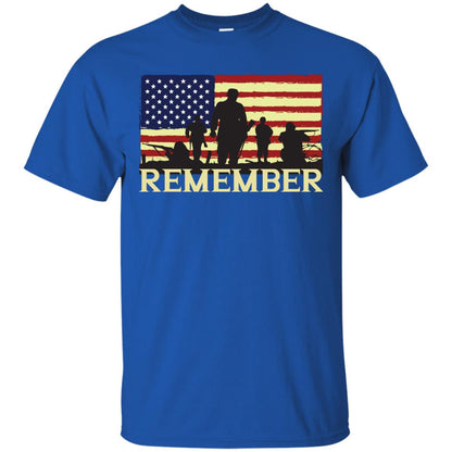 Military Of United States Memorial Day Shirt Royal