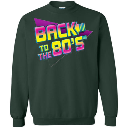 Back To The 80s Graphic Retro Novelty T-shirt Forest Green