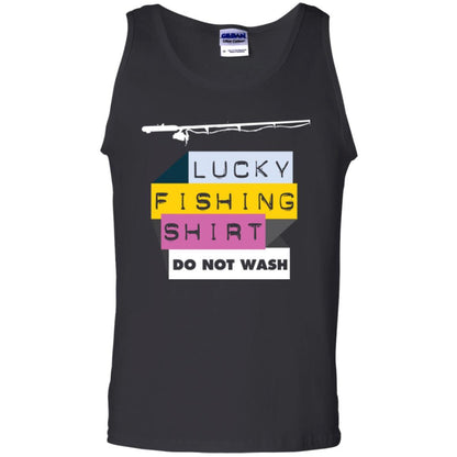 Fisherman T-shirt Lucky Fishing Shirt Do Not Wash Black