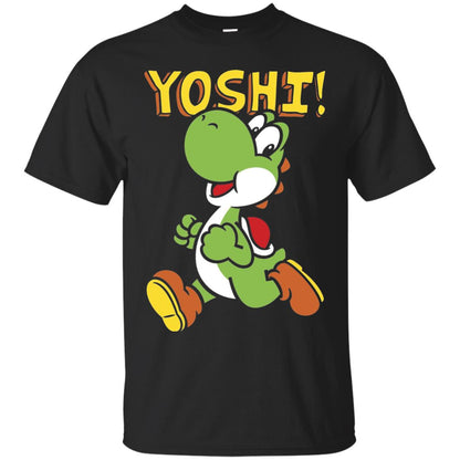 Nintendo Super Mario Yoshi Intro Jump Graphic T-shirt Black