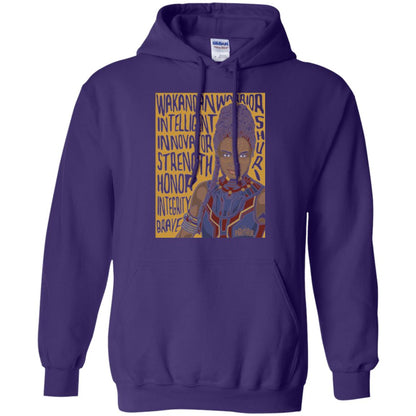 Black Panther Movie Shuri Word Art T-shirt Purple
