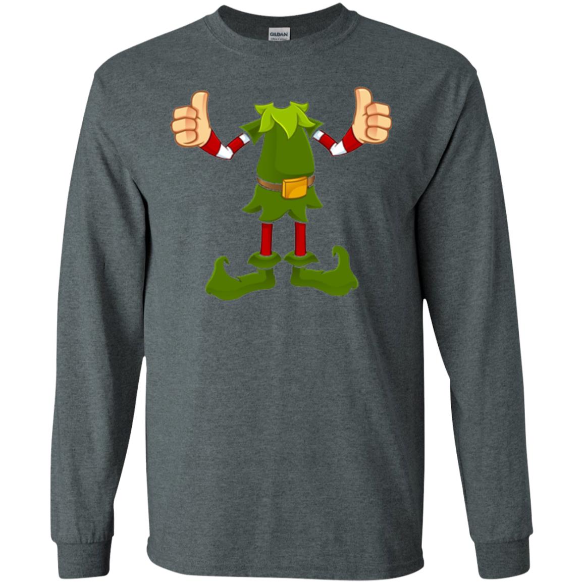 Chirstmas T-shirt Funny Elf Dark Heather