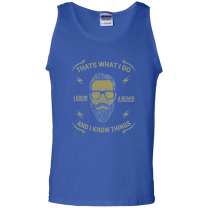 Funny Joke Retro Vintage T-shirt That What I Do I Grow A Beard Royal