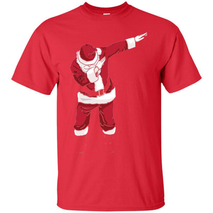 Christmas T-shirt Dabbing Santa Red
