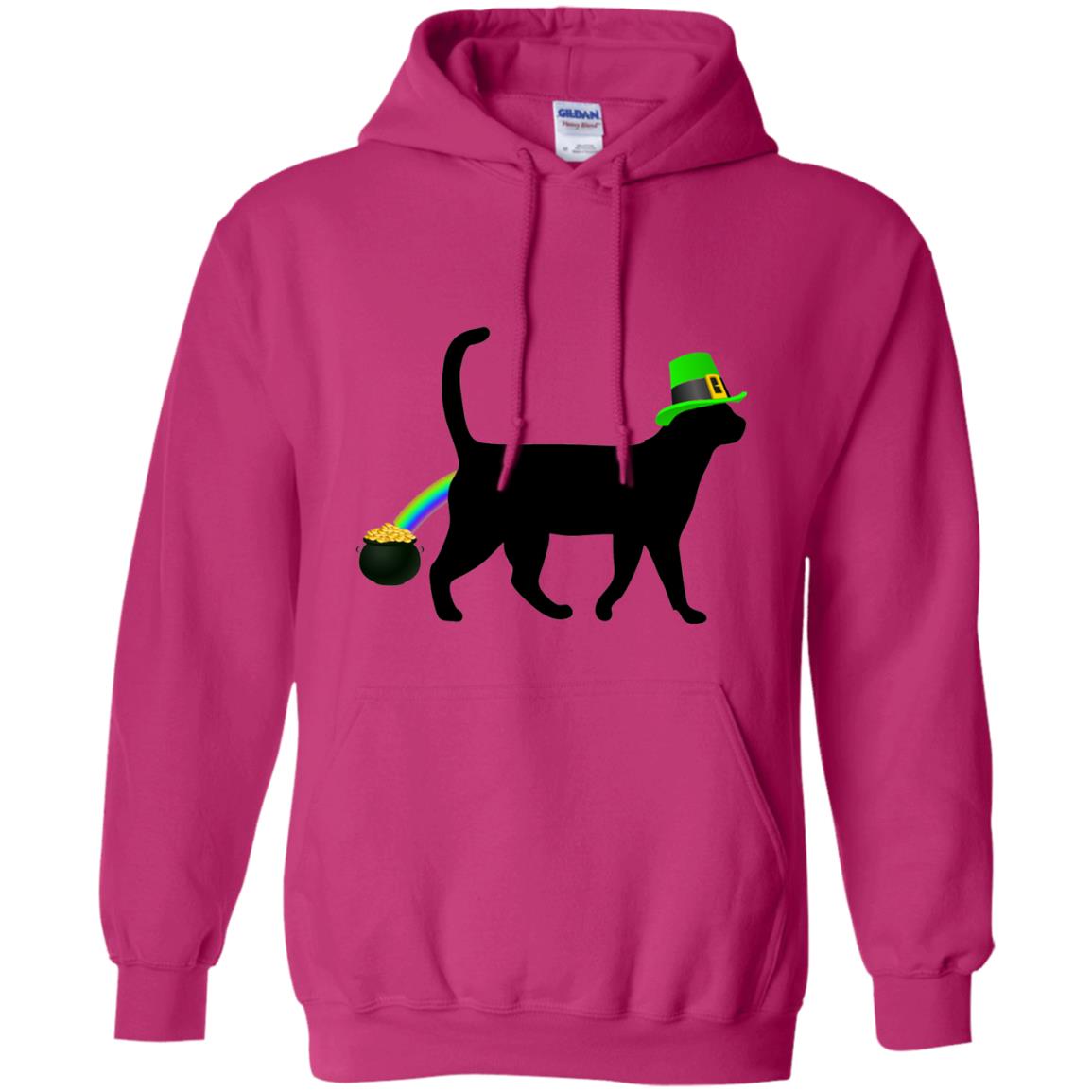 Cat Leprechaun Funny Cat Saint Patrick_s Day T-shirt Heliconia