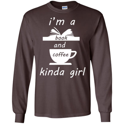 Book Lover T-shirt I'm A Book And Coffee Kinda Girl T-shirt Dark Chocolate