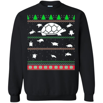 Christmas T-shirt Turtle Lover Merry Christmas Black