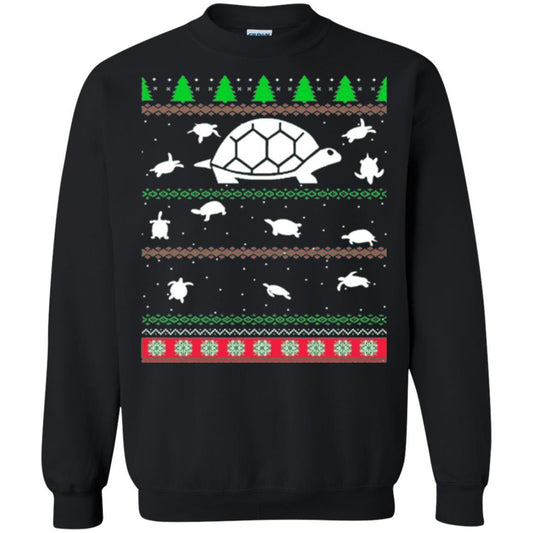 Christmas T-shirt Turtle Lover Merry Christmas Black