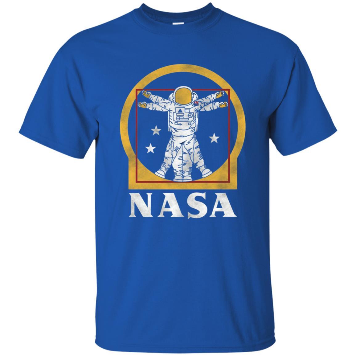 Vitruvian Astronaut T-Shirt Royal