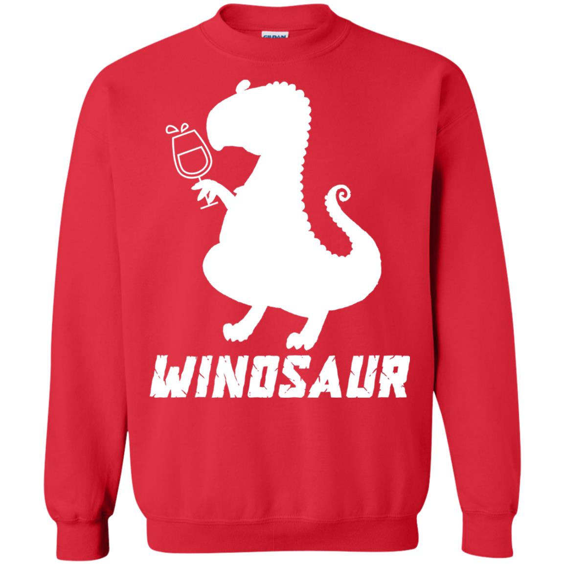 Drinking Party T-shirt Winosaur Wine Dinosaur Red