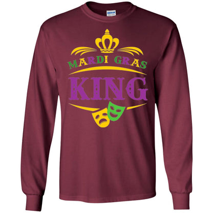 Mardi Gras King Gift T-shirt Maroon