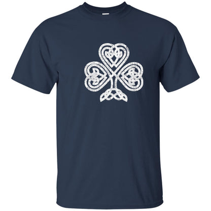 Irish Shamrock Knot Symbol St. Patrick_s Day T-shirt Navy