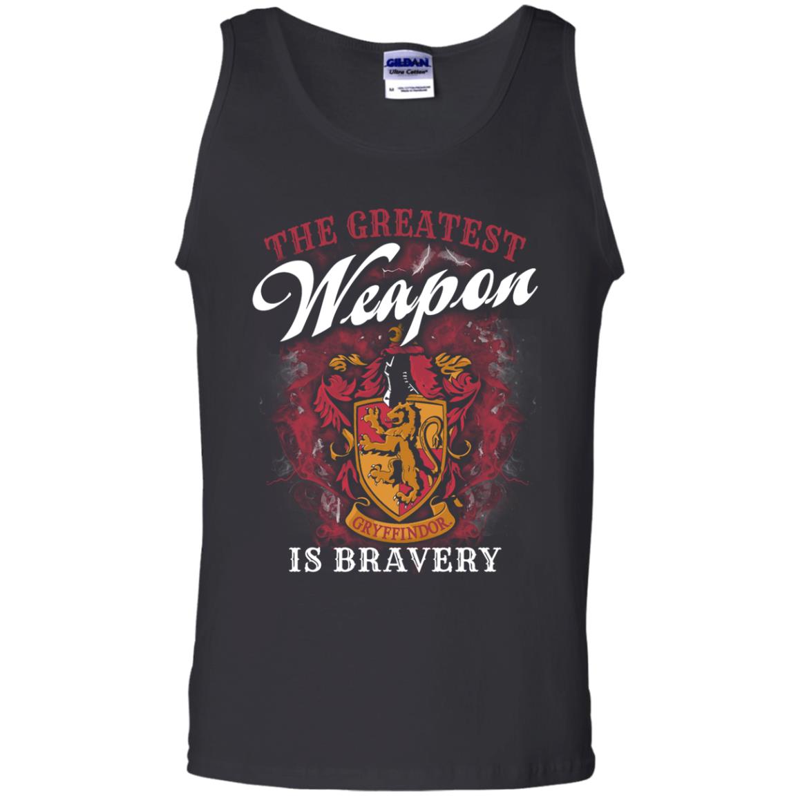 The Greatest Weapon Is Bravery Harry Potter Fan T-shirtG220 Gildan 100% Cotton Tank Top