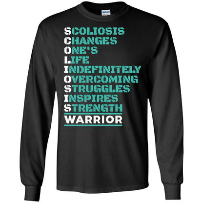 Changes One_s Life Indefinitely Overcoming Struggles Inspires Strength Coliosis Warrior Black