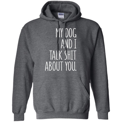 Dog Lovers T-shirt My Dog And I Talk About You Dark Heather