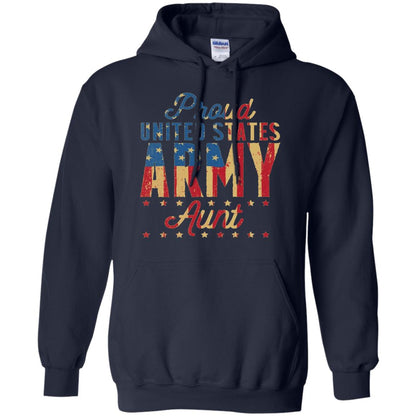 Proud United States Army Aunt Us Shirt Navy