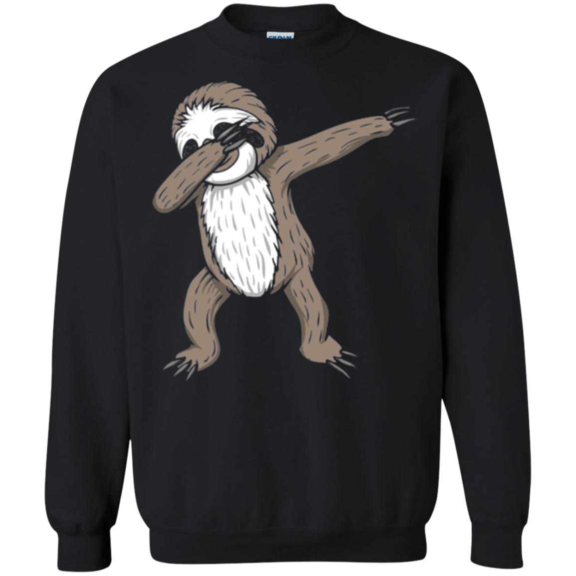 Sloth Dabbing T-shirt Funny Dance Move Black