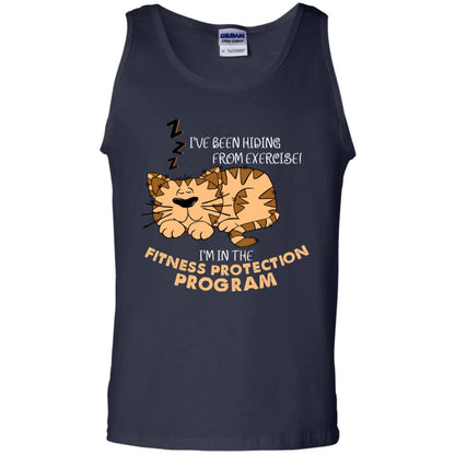 I've Been Hiding From Exercise! I'm In The Fitness Protection Program Shirt Navy