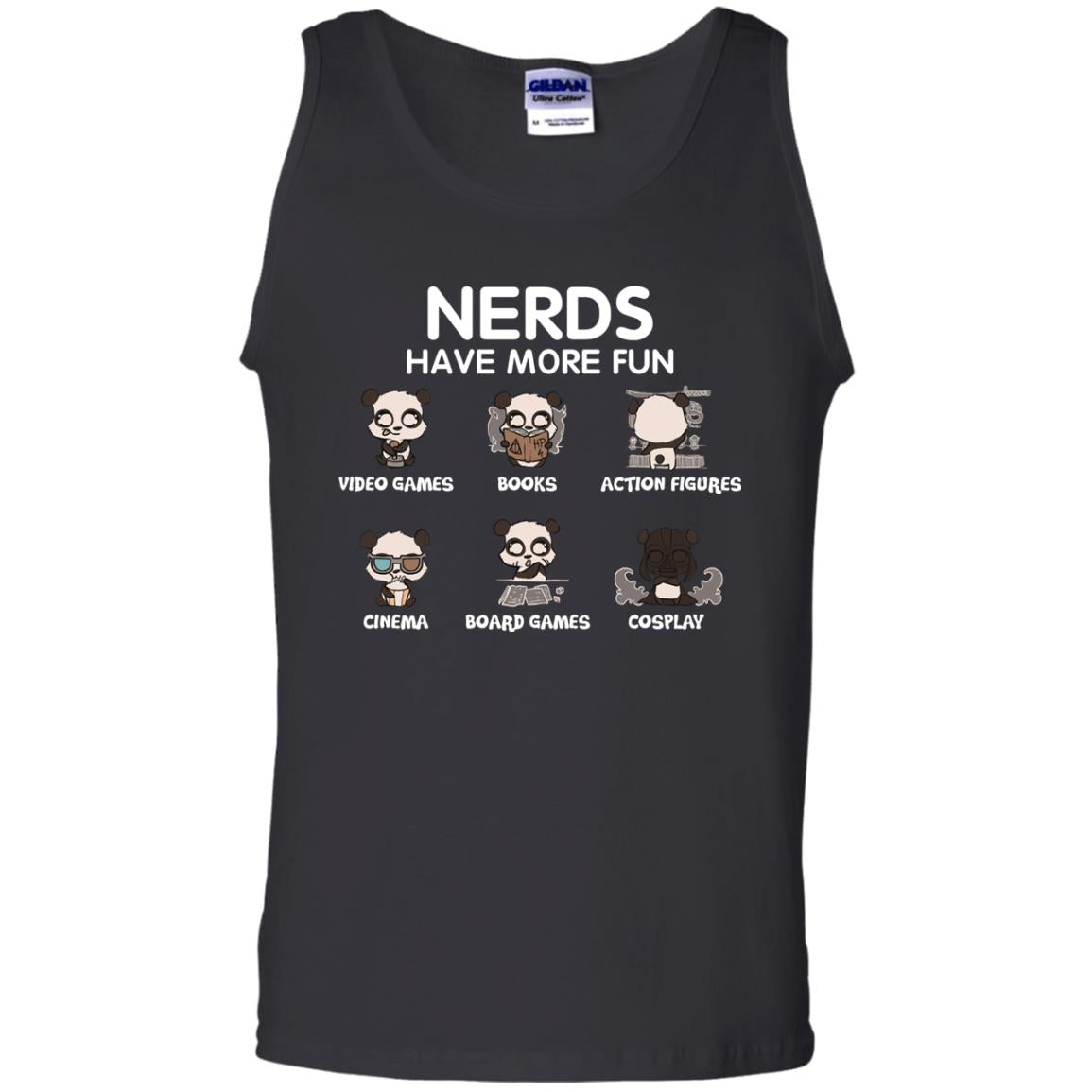 Nerds Have More Fun Video Games Books Action Figures Shirts Black