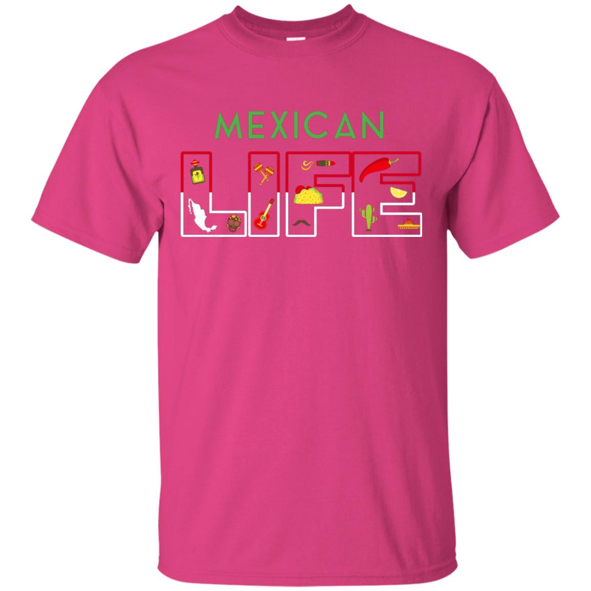 Mexican Life Cinco De Mayo T-shirt Heliconia