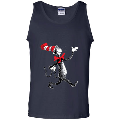 Dr. Seuss Strolling Cat Autism Awareness T-shirt Navy