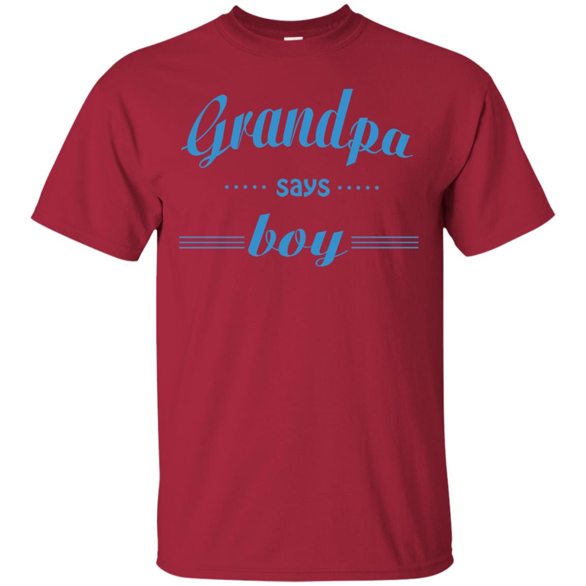 Grandpa Say Boy Shirt Cardinal