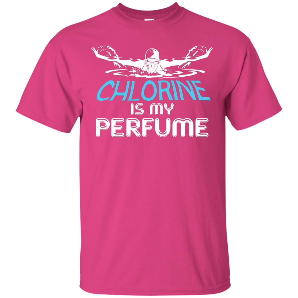 Swimmer T-shirt Chlorine Is My Perfume Heliconia