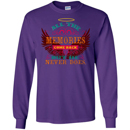 All The Memories Come Back But He Never Does Shirt Purple
