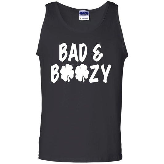 Bad And Boozy St. Patrick_s Day T-shirt Black