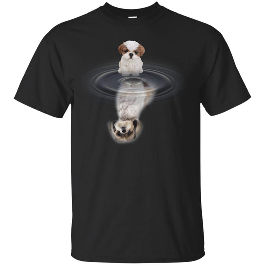 Little Shih Tzus And Big Shadow Shirt Black