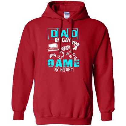 Dad By Day Gamer By Night Gamer T-shirt Red