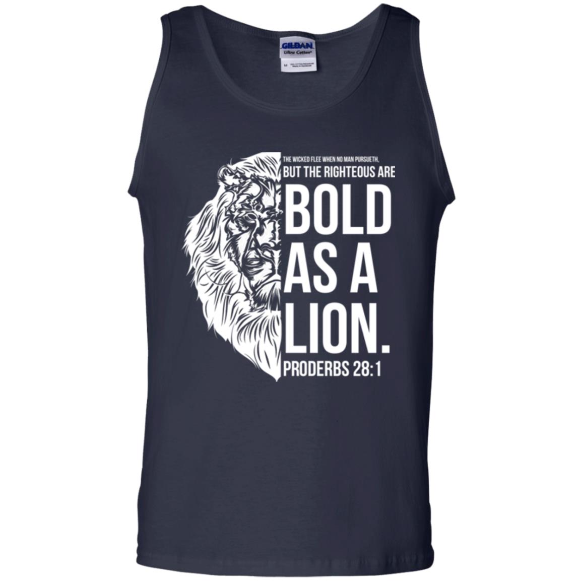 Christian T-shirt Bold As A Lion T-shirt Navy