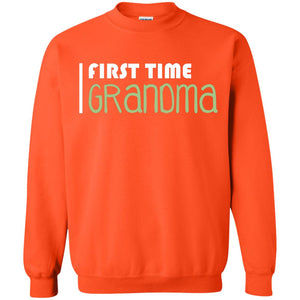 First Time Grandma ShirtG180 Gildan Crewneck Pullover Sweatshirt 8 oz.