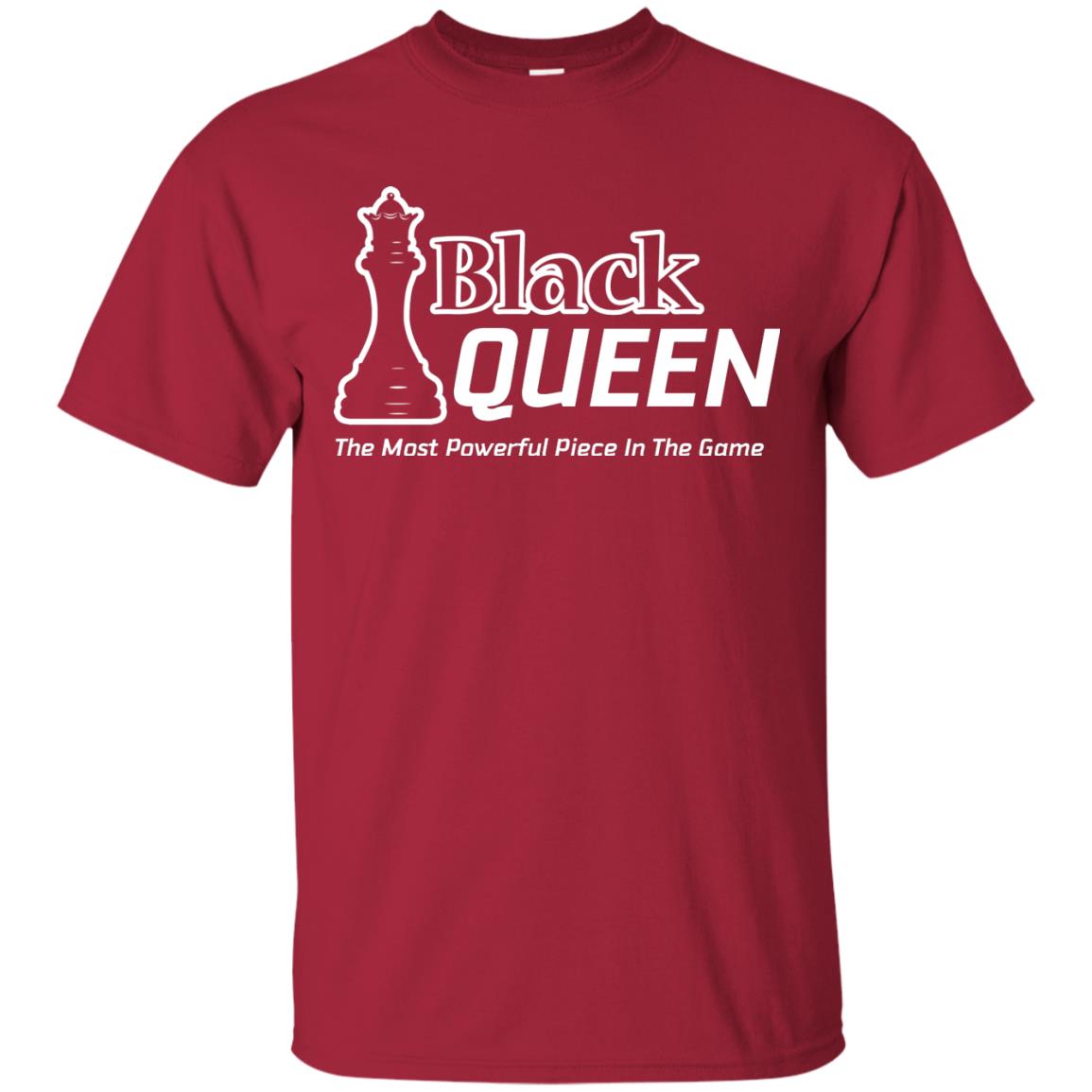 Black Queen Proud Black Woman African American T-shirt Cardinal