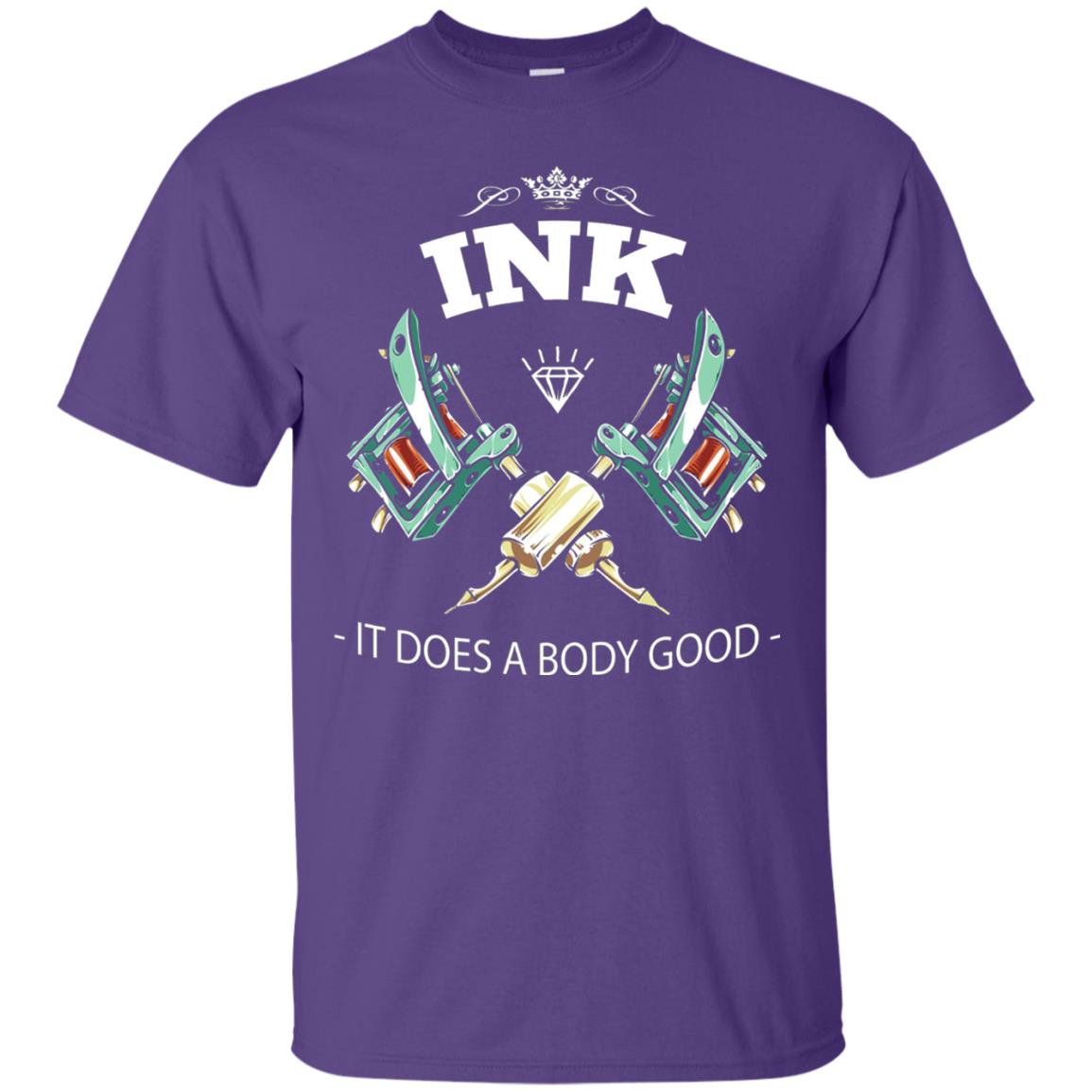 Ink It Does A Body Good Tattoo Lovers T-shirt Purple