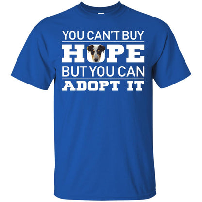 You Can_t Buy Hope But You Can Adopt It Dog Shirt Royal