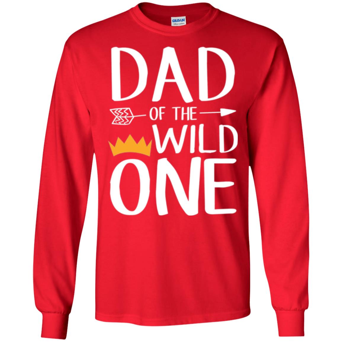 Dad Of The Wild One Daddy T-shirt Red