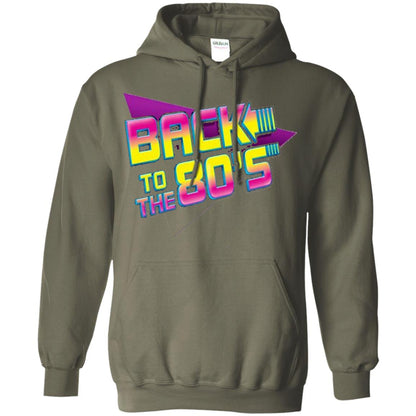Back To The 80s Graphic Retro Novelty T-shirt Military Green