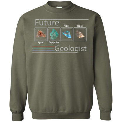 Future Geologist T-shirt Color Rocks Military Green