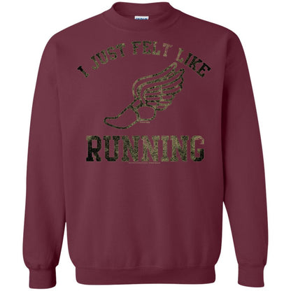 Movie T-Shirt I Just Felt Like Running Maroon