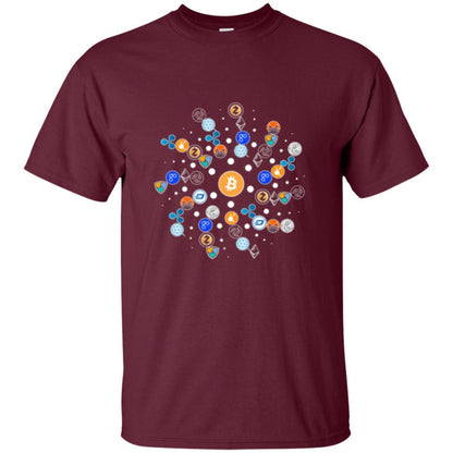 Cryptocurrency T-shirt Maroon