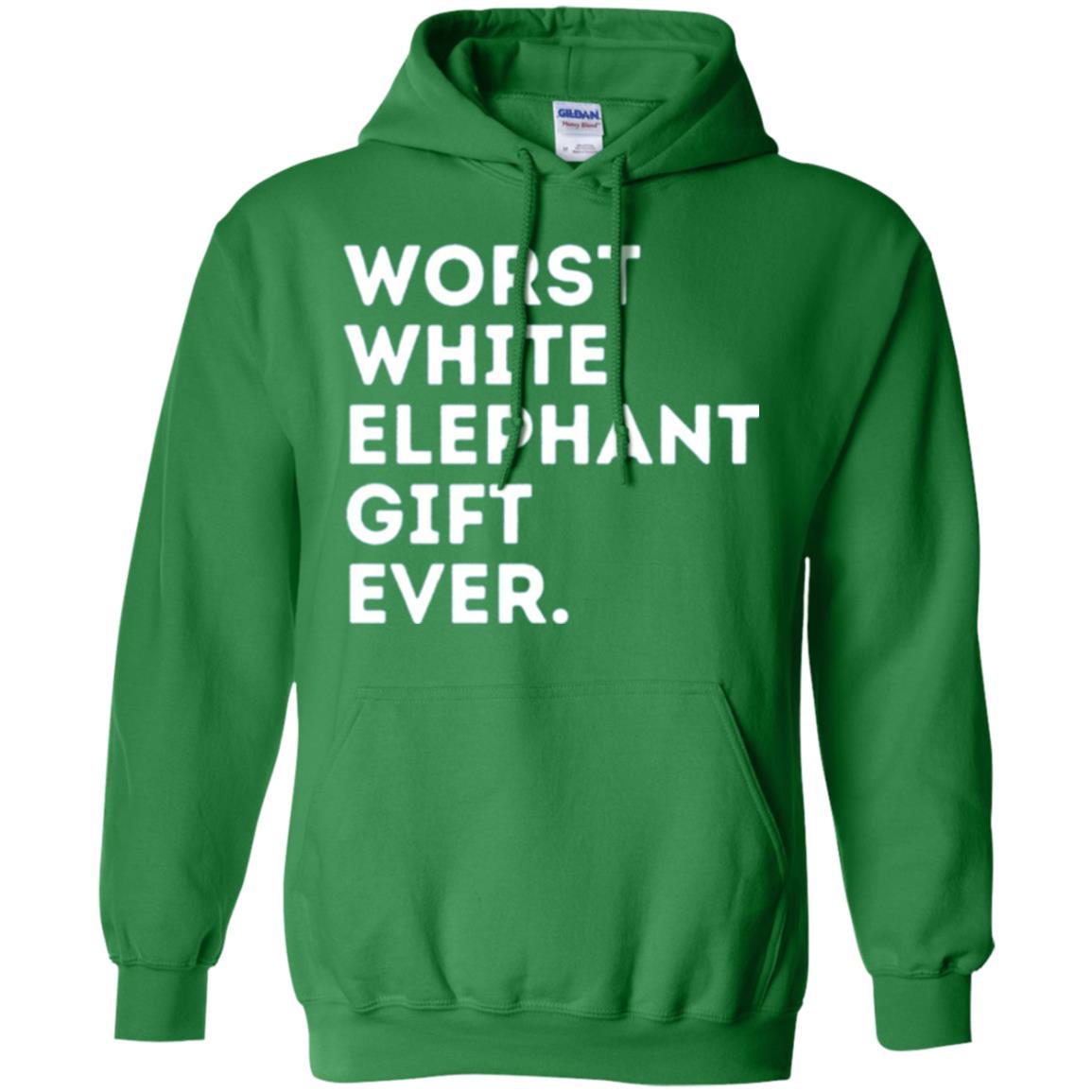 Best Worst White Elephant T-shirt Irish Green