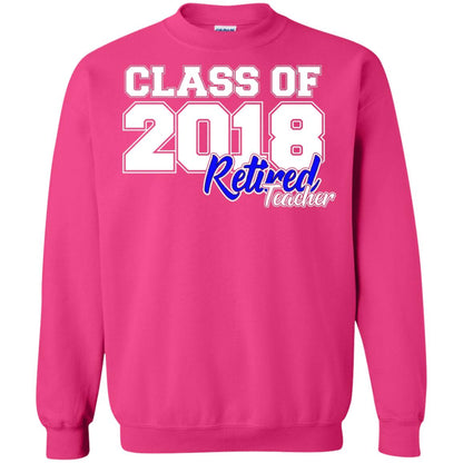 Retirement T-shirt Class Of 2018 Retired Teacher Heliconia