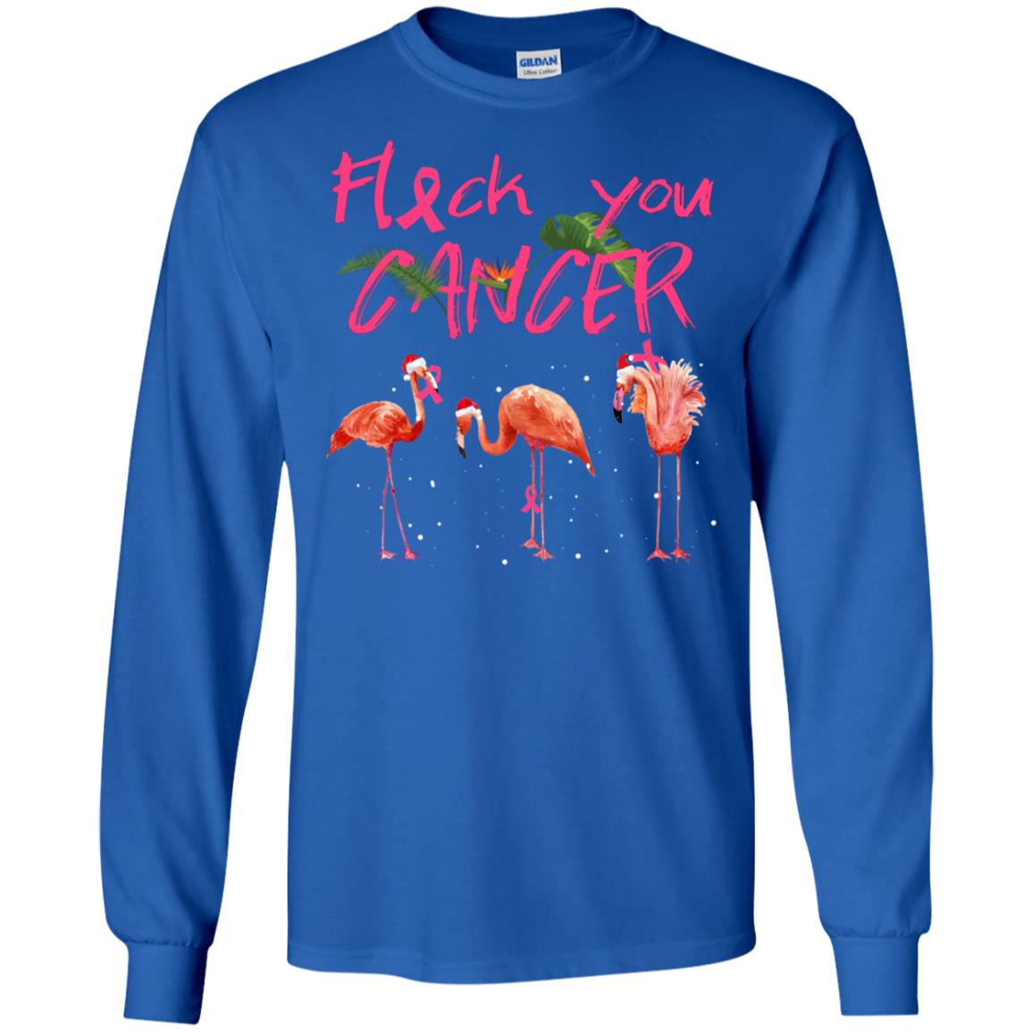 Flock You Cancer Breast Cancer Awareness Gift Shirt Royal
