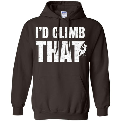 Rock Mountain Climbing T-shirt I_d Climb That Dark Chocolate