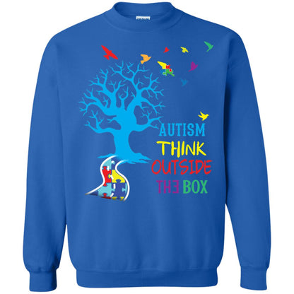 Autism Awareness T-shirt Autism Think Outside Royal