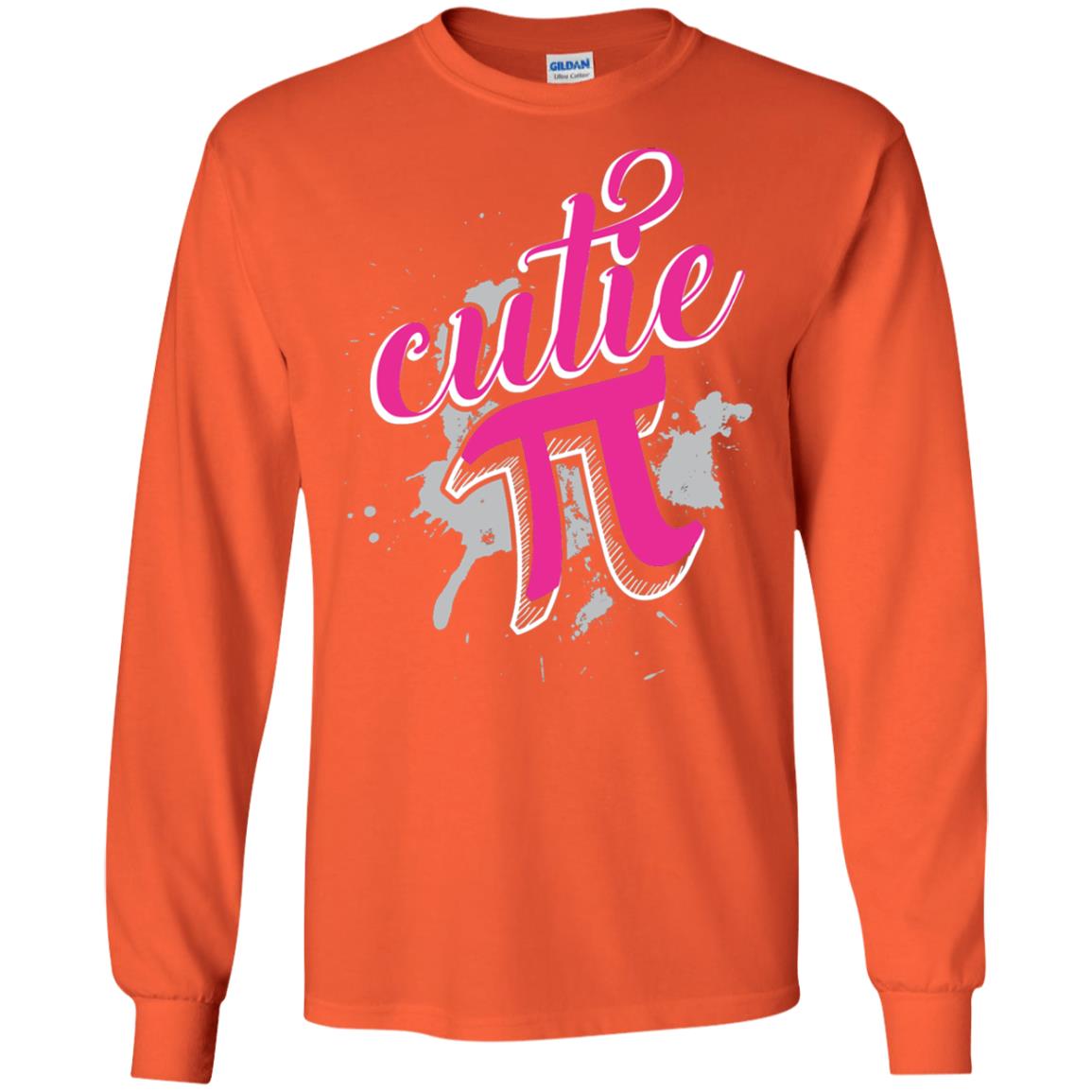 Cutie Pi Funny Math 3.14 Happy Pi Day T-shirt Orange