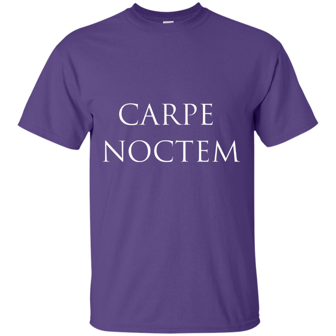 Latin Phrase Carpe Noctem Shirt Purple