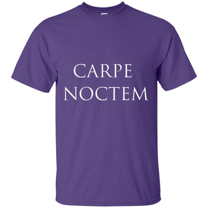 Latin Phrase Carpe Noctem Shirt Purple