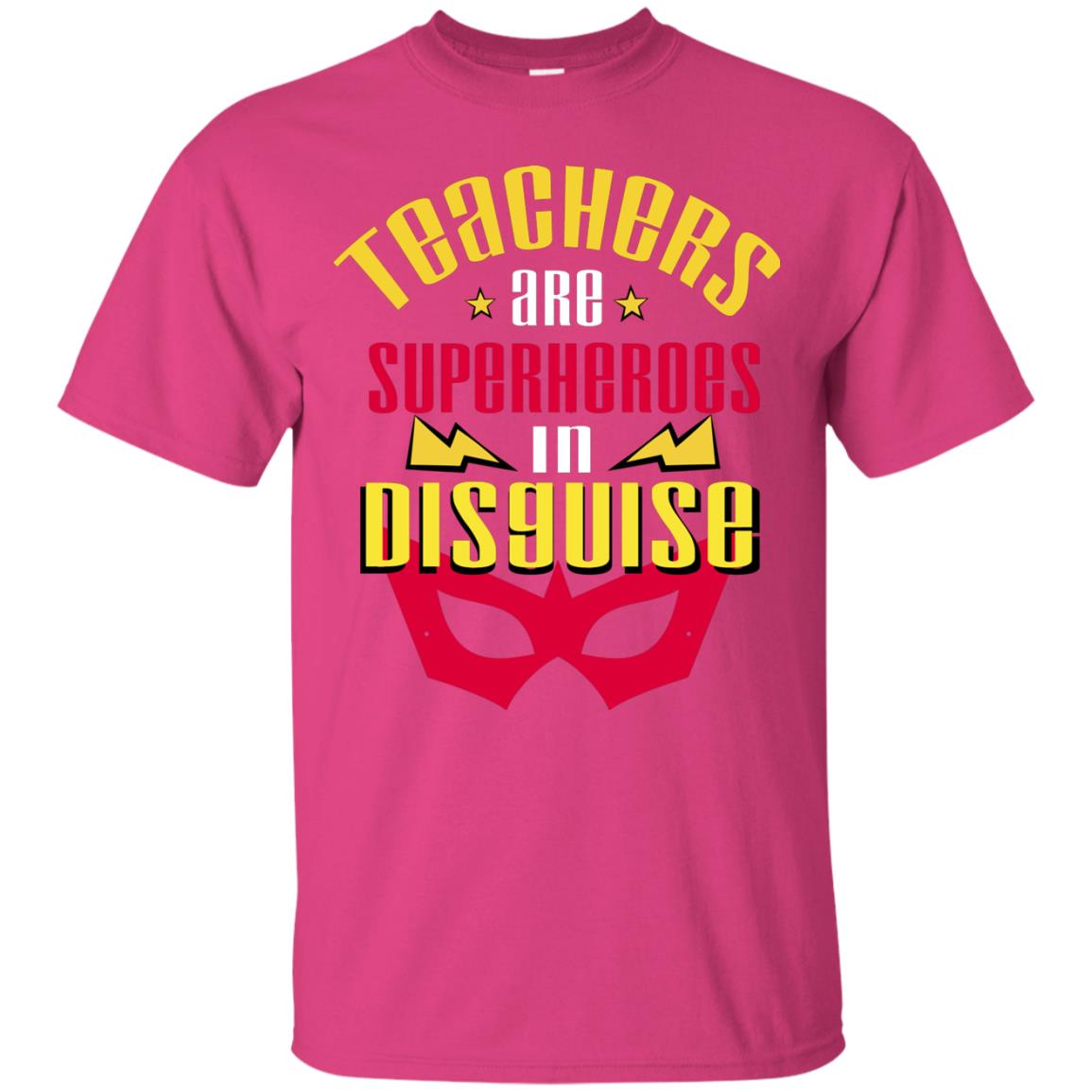 Teachers Are Superheroes In Disguise Movie Fan T-shirt Heliconia